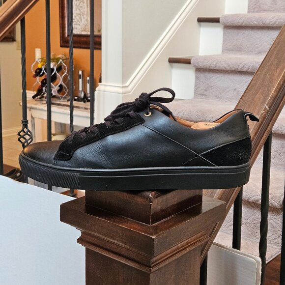 Shoe The Bear Men's Leather/Suede Sneakers, Black, Sz 12 - Picture 9 of 16